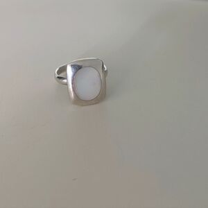 Sterling Silver Mother of Pearl Ring